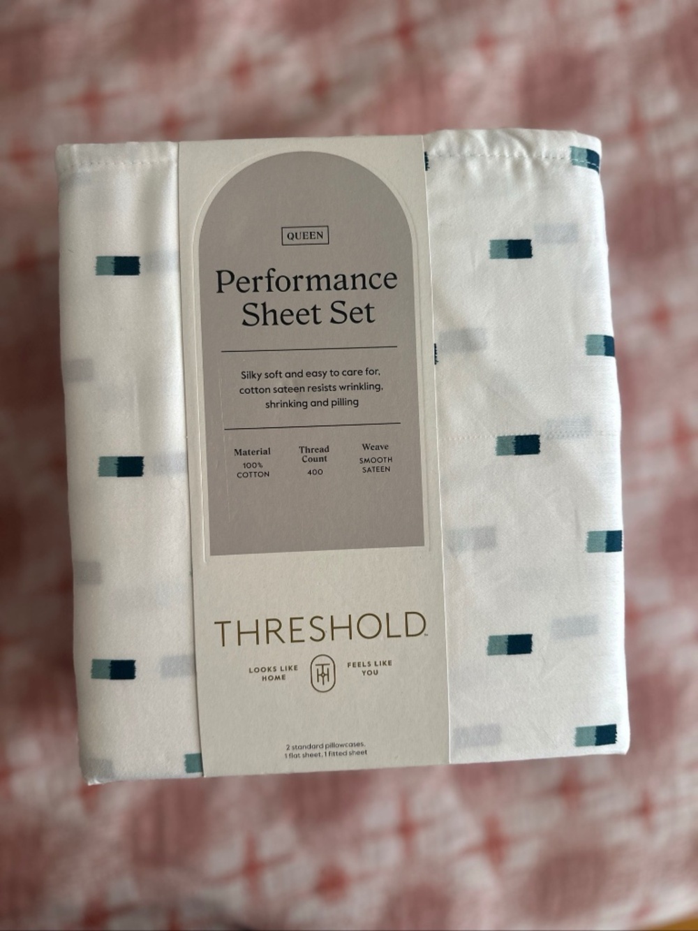 400 Thread Count Performance Sheet Set Blue IKAT - Threshold™
